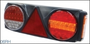 Lampa auto stop LED, forma dreptunghiulara, 6 functii: Pozitie/Frana, Semnalizator, Ceata, Marsarier, Ochi pisica, Semnaliztor lateral