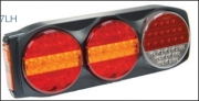 Lampa stop auto dreptunghiulara LED - 5 functii Pozitie/Frana, Semnalizator, Ceata, Marsarier si semnalizator lateral - 24V
